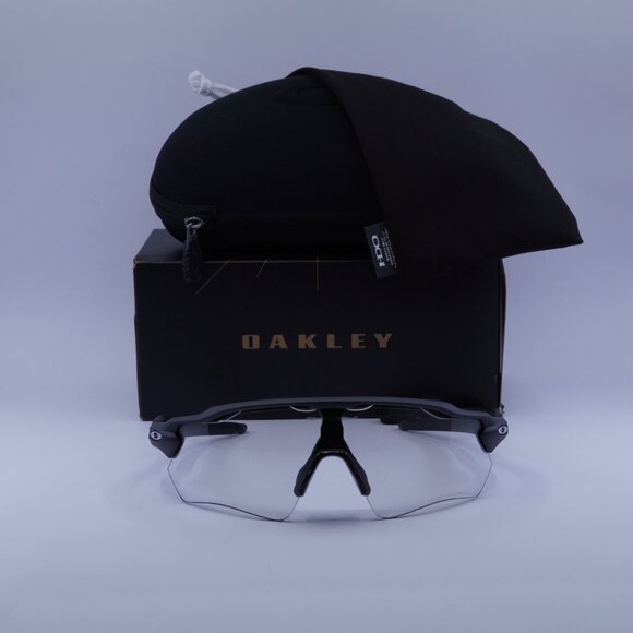 Oakley OO9208 920813 Shield Sunglasses - Steel/Clear Black Photochromatic - Picture 2 of 10